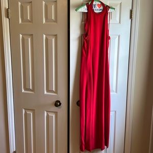 Diane Von Furstenberg red long dress